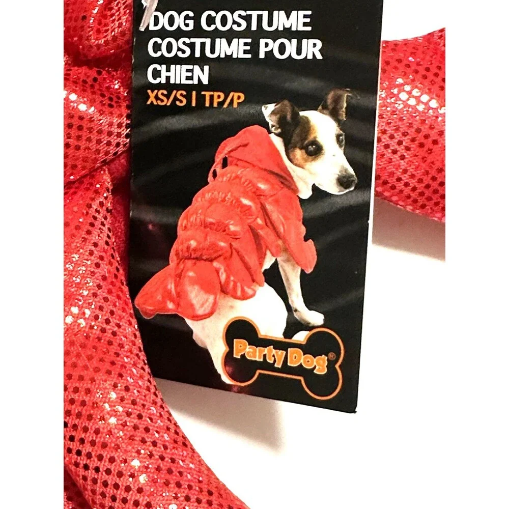 Party Dog Size XS Sequin Pumpkin Lobster Costumes Lot of 2 NEW